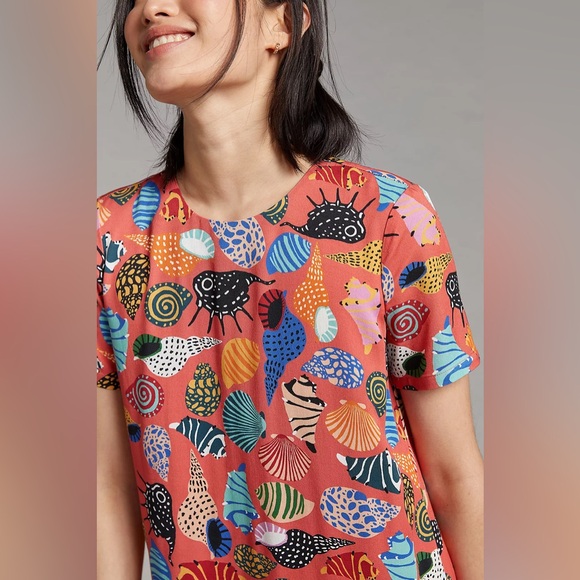 Anthropologie Corey Lynn Calter Seashell Mini Dress - Picture 3 of 9